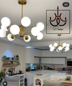 لوستر افروز مدل مولکولی با طراحی مدرن و مینیمال مناسب فضاهای لوکس و خاص